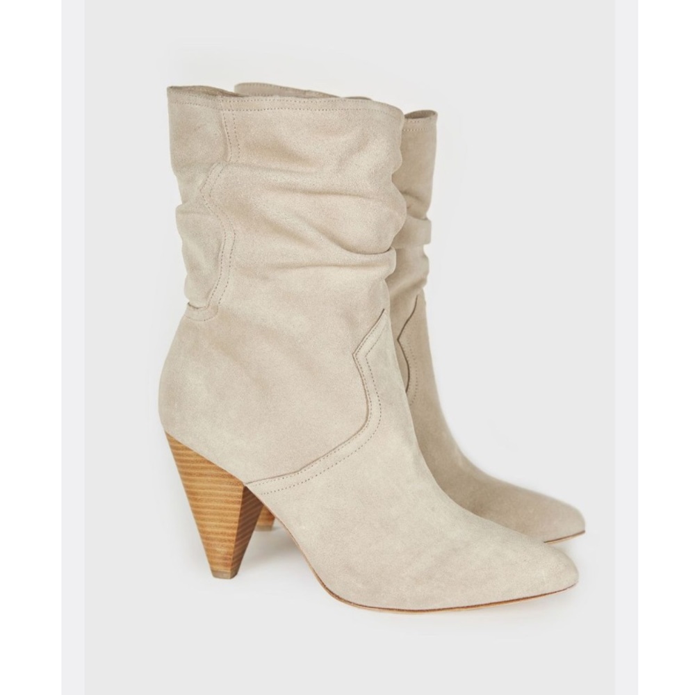 JOIE Gabbissy Slouchy Suede Booties (6/6.5)